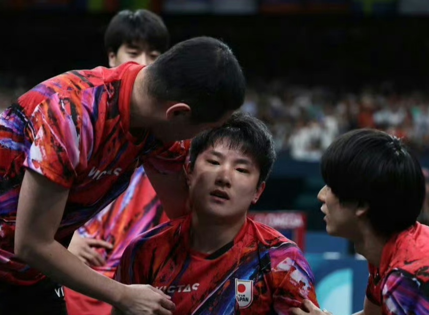 德国乒乓球队横扫韩国乒乓球队，张本智和高光表现的简单介绍